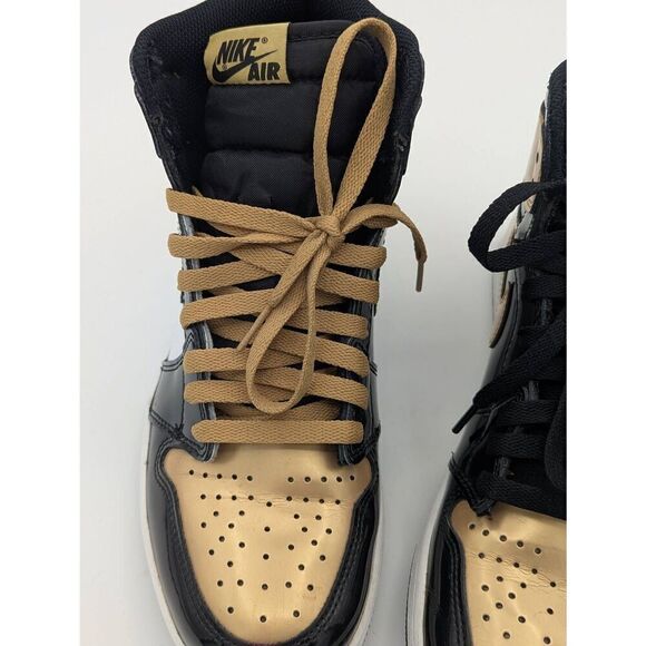 Jordan 1 retro high Patent gold toe men's size 8 - Picture 5 of 12
